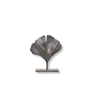 Brass Gingko Leaf Decor on Foot