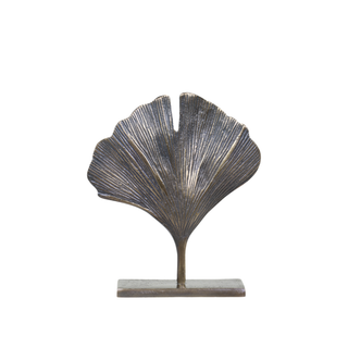 Leaf Decor on Foot Brass