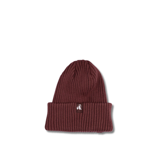 Swole Panda Organic Cotton Beanie - Burgundy