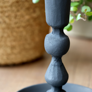 Chic Antique Candle Stick Black