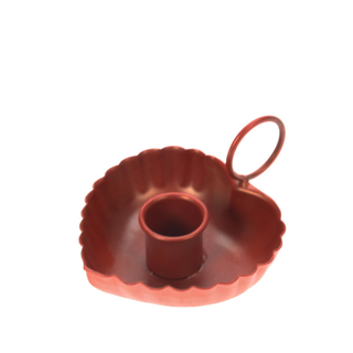 Candle Holder Heart Metal