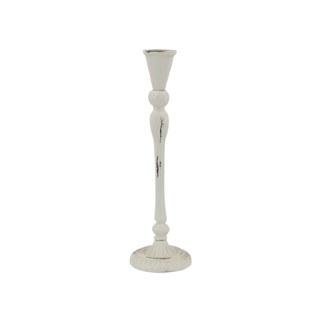 Candlestick Antique Cream H23cm