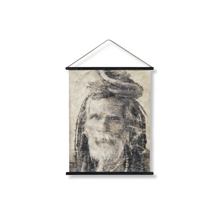 Hanging Canvas with Man