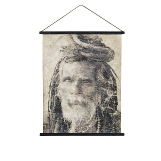 Hanging Canvas with Man
