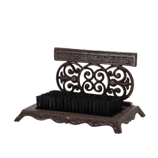 Cast Iron Shoescraper with brush
