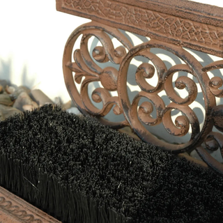 Cast Iron Shoescraper with brush