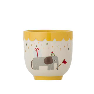 Childrens Stoneware Celebration Cup Yellow