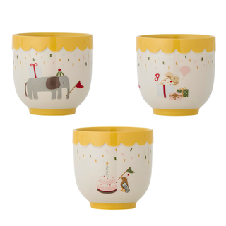 Childrens Stoneware Celebration Cup Yellow