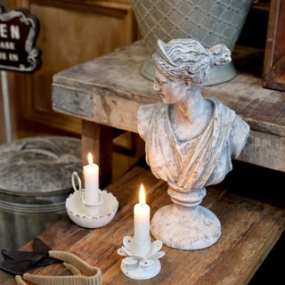 Chamberstick Antique Cream