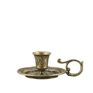 Chamberstick Antique Brass