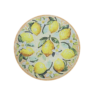 Chartres Tray in Mosaic with Lemons