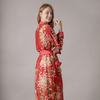 One Hundred Stars Red Chrysanthemum Gown