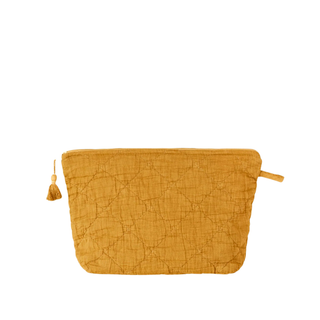Quilted Toiletry Bag Harvest Yellow
