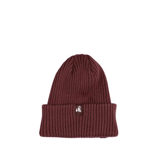 Swole Panda Organic Cotton Beanie Burgundy