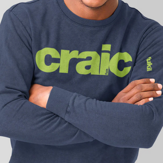Fukil Craic Sweatshirt Navy/Lime