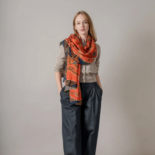 One Hundred Stars Scarf Dragon Rust