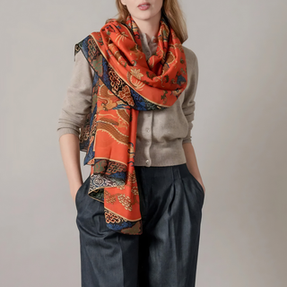 One Hundred Stars Scarf Dragon Rust