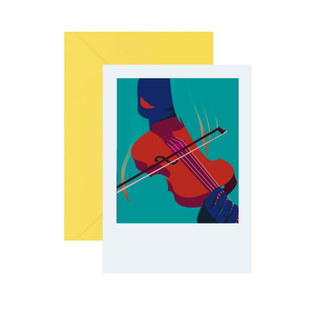 Pawpear Greeting Card Fiddle