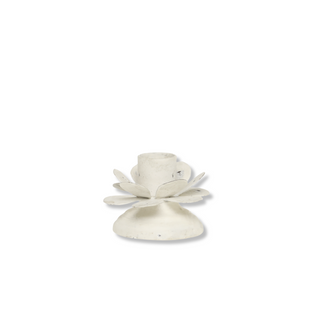 Candlestick Flower Antique Cream