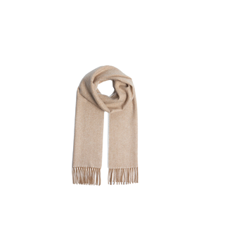 Foxford Camel Herringbone Lambswool Scarf