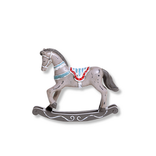 French Grey Vintage Rocking Horse