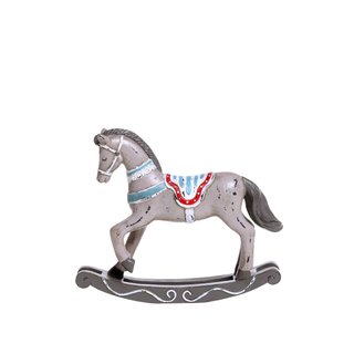 Vintage Rocking Horse French Grey