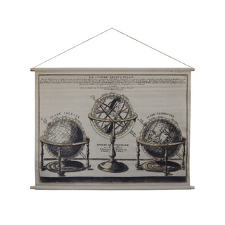 Vintage Globes | Hanging Canvas