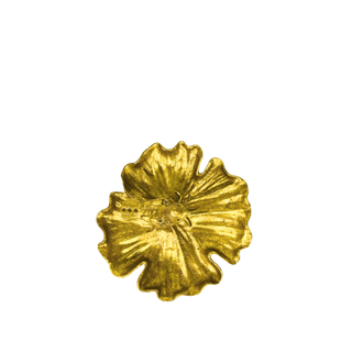 Clover Dish with Bird Gold