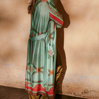 One Hundred Stars Gown Fleur De Lys Aqua
