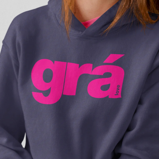 Fukil Grá Hoodie Navy/Pink