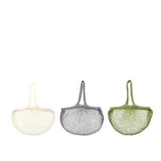 Woven Mesh Shoulder Bag Green