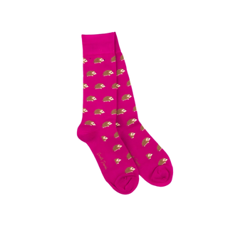 Swole Panda Mens Socks Hedgehog