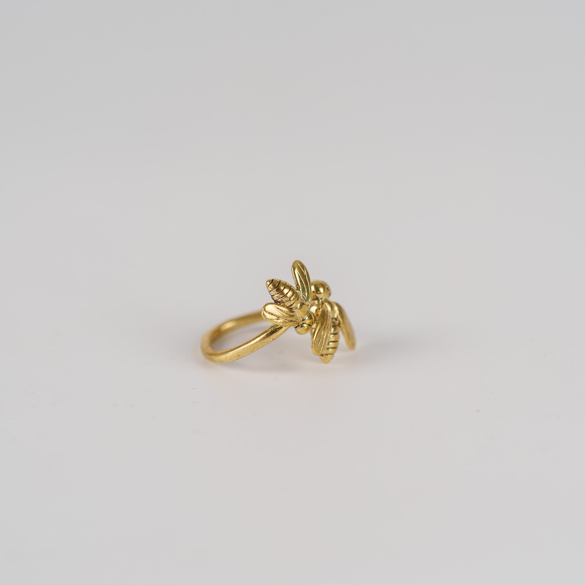 Bees Ring Brass