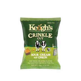 Keoghs Crinkle Sour Cream and Onion 45g