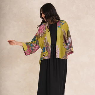 One Hundred Stars Kimono Crane Olive