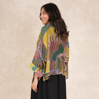 One Hundred Stars Kimono Crane Olive