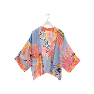 One Hundred Stars Kimono Crane Periwinkle