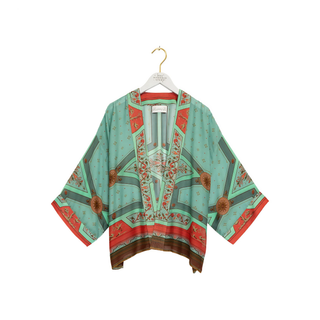 One Hundred Stars Kimono Fleur De Lys Aqua