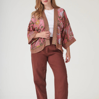 One Hundred Stars Kimono Giant Kantha Dusk