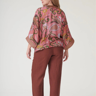 One Hundred Stars Kimono Giant Kantha Dusk