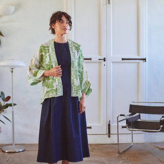 One Hundred Stars Kimono Giant Willow Green