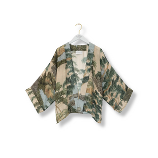 One Hundred Stars Short Kimono Natural Rivers and Trees