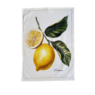 Vanilla Fly Tea Towel Lemon