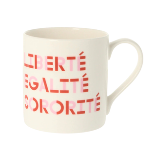 Liberté, Egalité, Sororité China Mug 350ml Bone