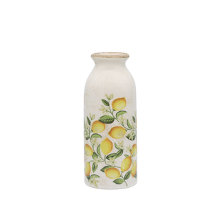 Limone Blossom Bottle with Lemons and Flowers Motif