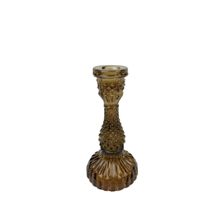 Luce Candle Holder Brown