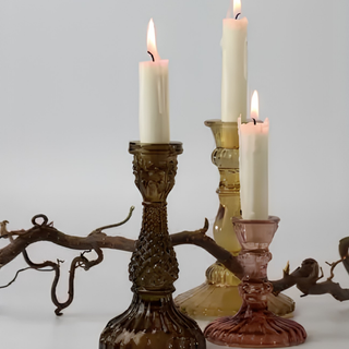 Luce Candle Holder Pink Small