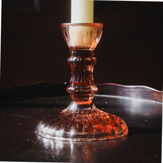 Luce Candle Holder Pink Small