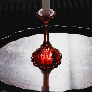 Luce Candle Holder Red