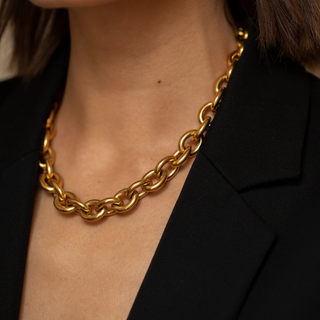 One Dame Lane Lyra Gold Necklace